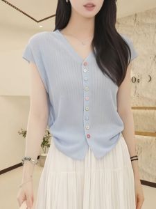 เสื้อเบเสาวัครโพลีเอสเตอร์คอวีแบบสวมขวางแขนพ่นหยาบแบบลำลองสำหรับผู้ชายชิปี สไตล์วินาทาย้ายทาง