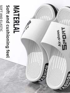 Mens Summer Slippers Indoor Bathing Non-Slip Large Size Outdoor Wearable Home Comfortable EVA Material Slippers