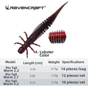 RAVENRAFT | Floating Sinking Slow Needle-Tail Worm Bait