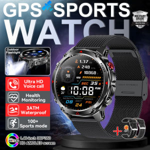 Military T-Rex 3 GPS Waterproof Smart Watch 1.46"HD AMOLED Built-in 6 Frequency Satellite Outdoors Sports Fitness Smart Bracelet
