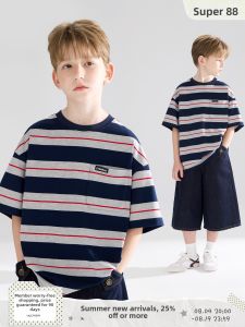 MUCMUKN | Retro Intellectual Stripe T-Shirt