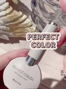 PERFECT COLOR Gel Gel Top Coat and Base Coat Set - Shiny Top Coat Long Lasting High GlossSoak Off LED Nail Lamp Gel Base