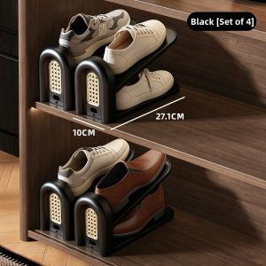 AMU·PIGGY | Adjustable Space-Saving Interior Layered Shoe Organizer