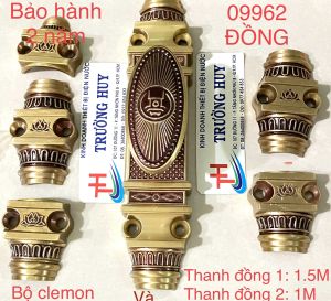 [chính hãng] Chốt cửa ( clemon) Đồng cao cấp Việt Tiệp 09962 - Bảo hành 2 năm