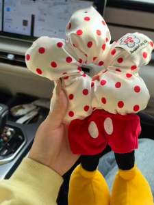 2025 ริบบิ้นหมวกผมลายจุดดอกไม้สีสันสดใสสำหรับผู้หญิง หมวกผมทรงกลมสำหรับเด็กผู้หญิง ของขวัญปีใหม่ หมวกผมแฟชั่น หางปลา หางแมว