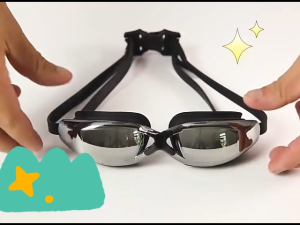 4 In 1 Hd Adult Swimming Goggles Set Durable And High Quality Swimming Accessories With Swimming Cap Anti Fog Waterproof Goggles Set