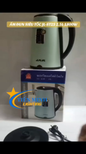 Ấm đun siêu tốc JL-ST25 2.5L 1800W chân đế xoay 360° thiết kế 2 lớp cách điện cách nhiệt