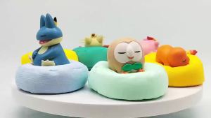 Bandai | Anime Poké Mon Blind Box Model Figure 1-12 Pcs Pikachu Sleep Series Interior Hand Sleeping Position Toys Gift for Sfriends