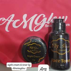 paket toner Almaxiglow dan night cream Almaxiglow