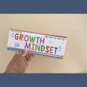 16PCS Positive Sayings Flash Card Educational Posters Bulletin Board Motivational and Inspirational Growth Mindset for Teacher and Students