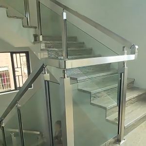 Stainless 304baluster glass post/glass hold.kingpost(super thick) with cover and bolt