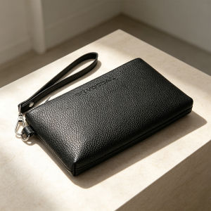 VOCOAL Hand Bag Soft Hand Wallet Multi-Functional Large Capacity Handbag Zipper Wallet Retro Soft PU Long Business Purse Multi-Card Position ID Credit Cards Holders Coin Pouch