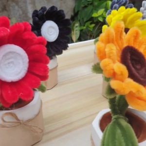 1pc Mini Sunflower Pot (Souvenirs Gift Idea Aesthetic Decorations)