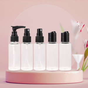 Botol Travel Set Mini 5 Pcs Isi Ulang Sabun Sampo Refill Traveling Size Bottle Pack Toiletries Kit