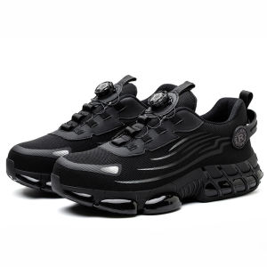 Yuxiang | Anti-Smash Anti-Puncture Safety Shoes Men Rotating Button Work Shoes Men Steel Toe Safety Boots Men Proctective Work Boots Men