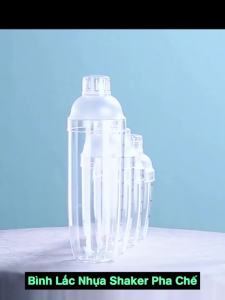 [HCM] Bình Lắc Shaker Nhựa 350ML - 530ML - 700ML - 1000 ML ( Đã bao gồm nắp )-GL314