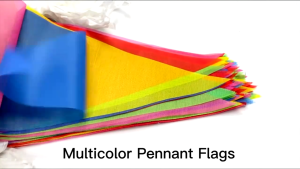 80 Meter Fiesta Flag Multicolor Bunting Triangle Flags Birthday Party Grand Opening Decorations