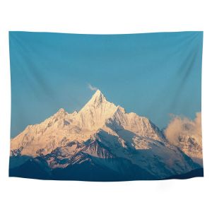 VIKAMA Rizhao Jinshan Snow Mountain Landscape Tapestry Ins Healing Snow Peak Background Cloth Wall Decoration Room Decoration