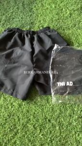 Celana Pendek Olahraga Aerobik Pria Militer TNI AD Sablon Polos Celana Fitnes Pria Parasut