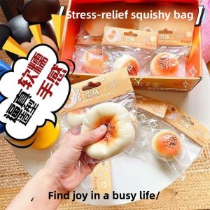 2024 New High Aesthetic Slow Rebound Capybara Handmade Squishy Silicone Toy Stress Relief Ball Creative Prank Toys for Boys