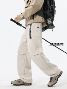 Quần Dài Nam American Workwear Casual Loose Hiking Spring Autumn Polyester Fiber Durable Straight Leg Zipper Pocket
