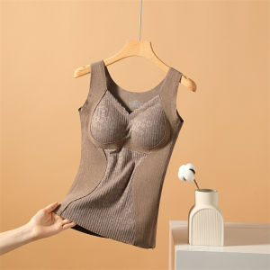ZISU | Padded & Fleece Thickened Womens Thermal Vest Winter Underwear
