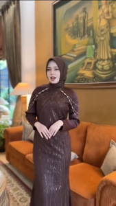 Gamis Wanita Dewasa Jumbo Luvita Dres BC Velvet Mix Brukat Aplikasi Swarovski S M L XL XXL 3XL Dress Kondangan Remaja Kekinian Seragaman Bridesmaid Simple Elegan Baju Muslim Lebaran Terbaru Warna Mahogany Burgundy Hitam Mocca Navy