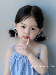 Summer Dream Butterfly Knot Silk Childrens Hair Ties Girls Hair Bands Princess Hair Accessories Baby Elastic Hair Bands