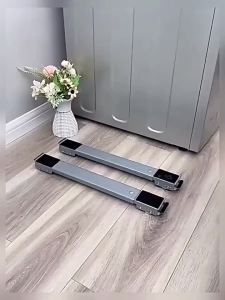 2 Bánh Xe Di Chuyển Đồ Nội Thất Có Thể Điều Chỉnh Được Với Giá Đỡ Cho Máy Giặt Và Tủ Lạnh Con Lăn Thiết Bị Có Thể Mở Rộng Chịu Lực Cao