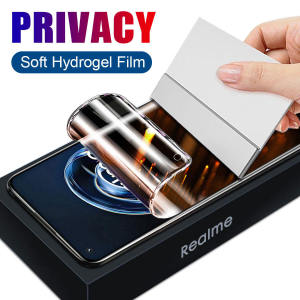 Full Screen Hydrogel Film Realme 13 12 11 10 Pro Plus GT Master Neo 2 3 6T 9 8 7 6 5 Pro 7i C55 C30s C33 C31 C2 C3 C11 C12 C15 C21Y C25Y C25s C35 5i 6i XT X7 C61 C63 C65 C67 Pro Plus 4G 5G HD Matte Anti Spy Privacy Back Front Protective Screen Protector
