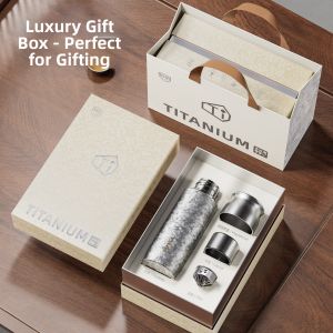 Bemega | Titanium Insulated Cup For Men Tea Infuser