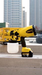 KEELAT 20V 3Ah Cordless Electric Spray Gun Woodworking Paint Sprayer Household Disinfection Spray Gun Battery MT