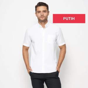 Kemeja Polos Pria lengan pendek kemeja polosan top men baju kemeja kasual pria oxford kekinian