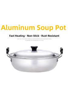 Thickened Pure Aluminum Soup Pot For Noodles And Stewing