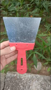 Dao Bả Thép Trắng Cầm Tay Lưỡi Thép 12cm Cán Nhựa Chắc Chắn Dụng Cụ Hỗ Trợ Sửa Chữa Gia Dụng