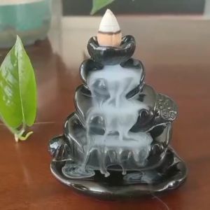 Thác Khói Ngược Dùng Xông Đốt Nụ Trầm Hương -Thác Khói Bằng Gốm