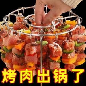 เตาอบลมอวกาศแบบตั้งขึ้นมา หนาพิเศษ ทำจากเหล็กไนลอน ทรงกลม สำหรับใช้ในครัว ชุดย่างแบบอเนกประสงค์ สำหรับคน 2-3 ท่าน