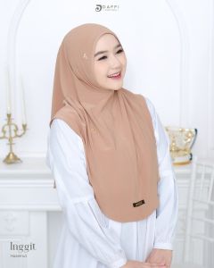 INGGIT Daffi Hijab (Chat Untuk Warna Ready) Terbaru Non Pet Plat Besi Best Seller