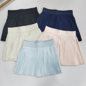 Váy Ngắn Tập Yoga Cho Nữ Váy Thể Thao Ngoài Trời Chống Ánh Nắng Váy Thể Thao Quần Tennis Chống Trượt Váy Xếp Ly Cạp Cao