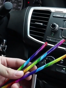 Kisi-kisi List Ventilasi AC Mobil Trim Strip 10Pcs Trim Ventilasi AC Mobil Bentuk U 10 Pcs Universal Car Styling Bahan Soft PVC PIT