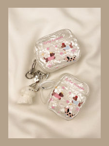 Cartoon Shell Pattern Sausage Dog AirPods4 Protective Case Wireless Bluetooth Earphone Cover Soft TPU Second Generation