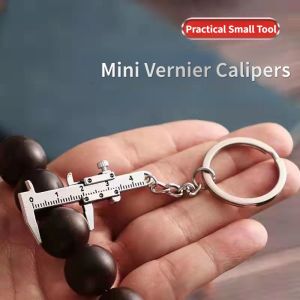 Mini Portable Vernier Caliper 0-40mm Keychain Portable Tool Pendant Measurement Tools Zinc Alloy Key Chain
