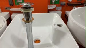 Ống xả ấn tay lavabo KAG-KX17 không lỗ tràn đầu xả nhấn chậu rửa mặt xả lavabo kính inox dày thoát nước nhanh sử dụng tốt