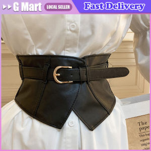 Hot Pin Buckle Wide Belts Retro Waist Seal Elastic Wide Belt Ladies Fashion Dress Coat Accessories PU Leather Corset Wide Girdle