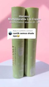 Hanasui Mattedorable Lip Cream Matcha Latte Edition