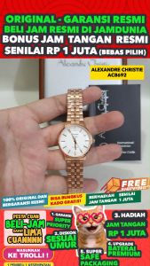 JAM TANGAN ALEXANDRE CHRISTIE WANITA ORIGINAL 8692 AC8692L9 - Women NG - Stainless Steel - ROSE GOLD - Jamdunia / Jam dunia JD18 # JAM TANGAN ALEXANDER CHRISTIE WANITA JAM ALEXANDER CHRISTIE WANITA AC 8692 AC8692 AC8692 AC 8692 ACF8692 S003