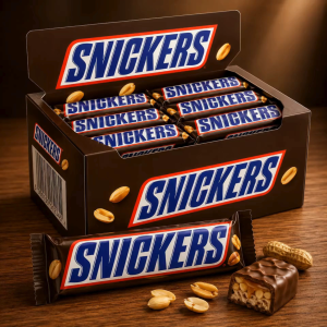 Snickers Chocolate – 40 g chocolate bar made with crunchy roasted peanuts ( 1 pcs )
