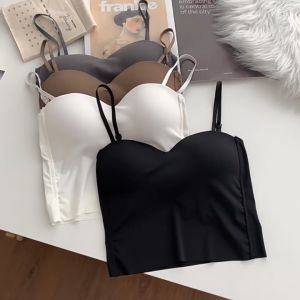 Beauty Back Camisole Women Solid Color With Chest Pad Integrated