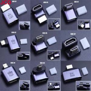 HDMI-Compatible Adapter 90 270 Degree Right Angle Male to Female Converter 8K HD Connector Mini / Micro HDMI-compatible Extender