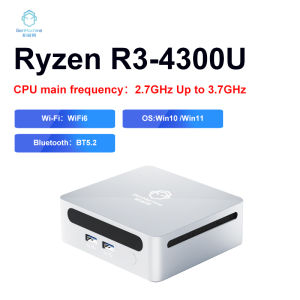 GenMachine New Mini PC: AMD Ryzen 3 4300U Processor & Windows 10/11